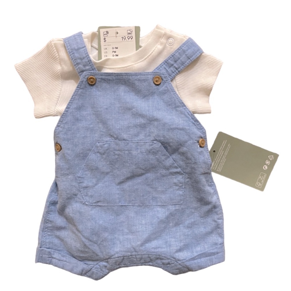 H&M linen short romper
